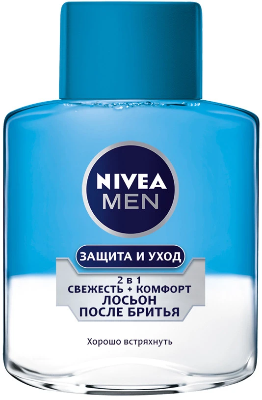 NIVEA лосьон после бритья 100мл. 2 в 1 Защита и уход (88569) *1/12