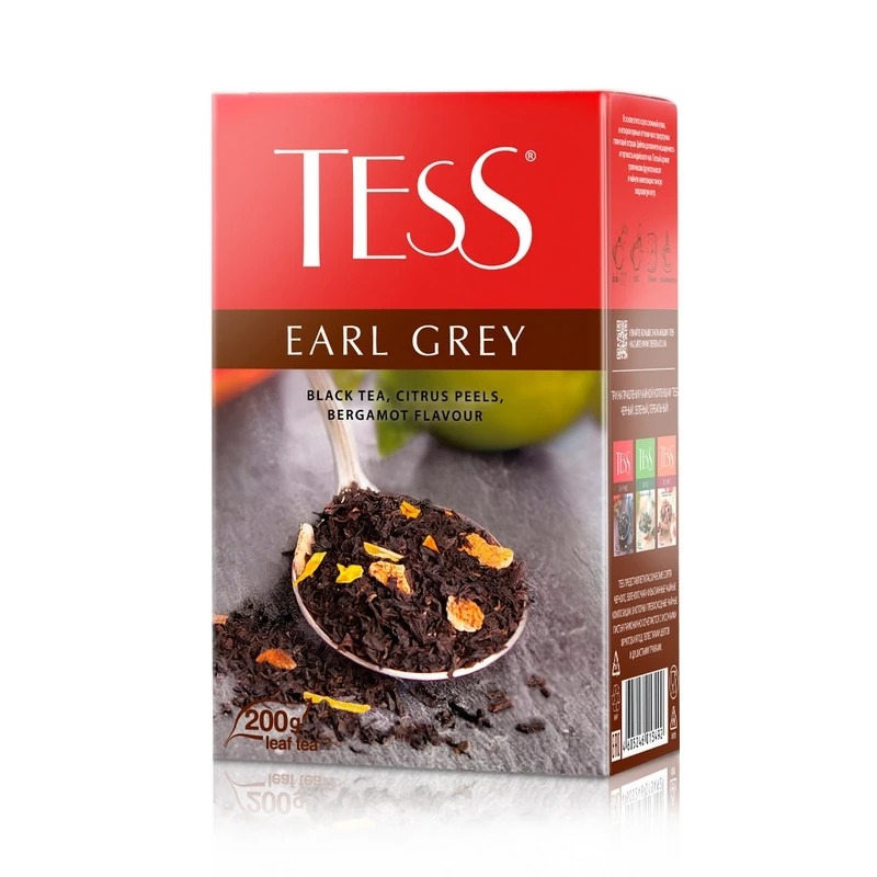 Чай Tess Earl Grey листовой черный с доабвками,200г 1349-12