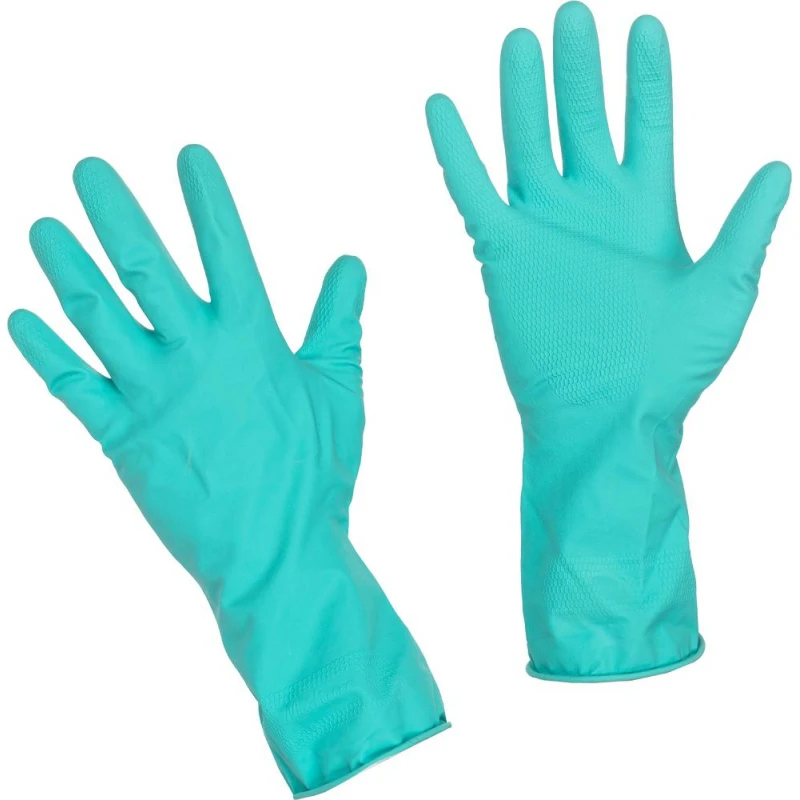 Перчатки резиновые Paclan Practi Extra Dry 407350 цвет тиффани/синий р.L