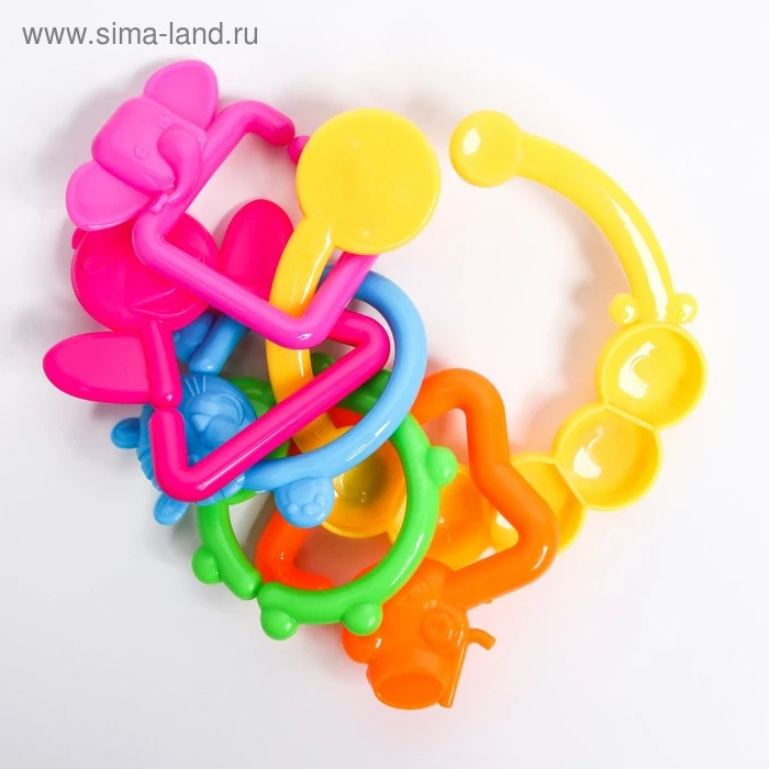 Набор погремушек «Гусеничка»: 6 деталей