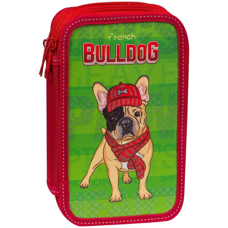 Пенал 2 отделения, 190*115 ArtSpace "Bulldog", ламинированный картон, Пенал 2 отделения, 190*115 ArtSpace "Bulldog", ламинированный картон,