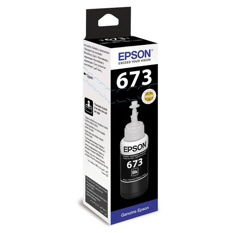 Чернила EPSON (C13T67314A) для СНПЧ Epson L800/L805/L810/L850/L1800, черные,