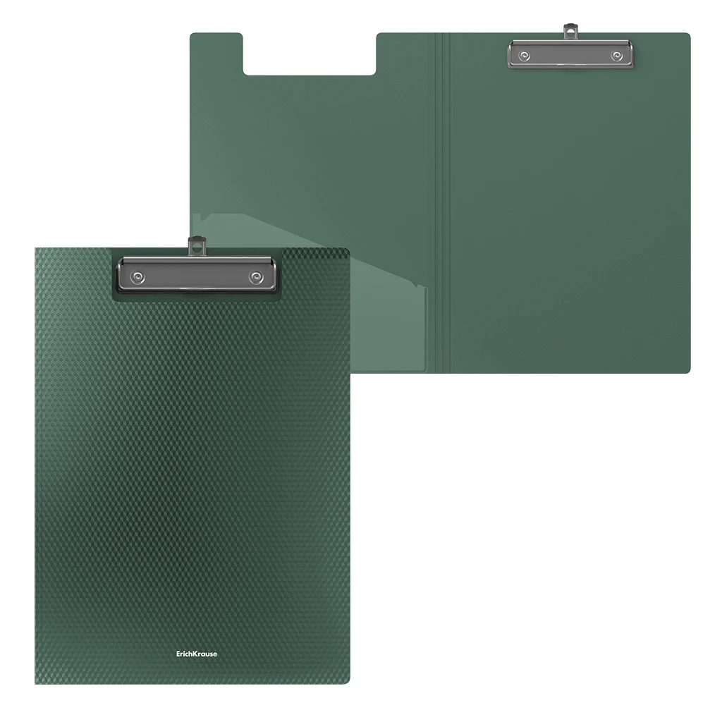 Папка-планшет пластиковая ErichKrause® Diamond Original, A4, зеленый (в пакете