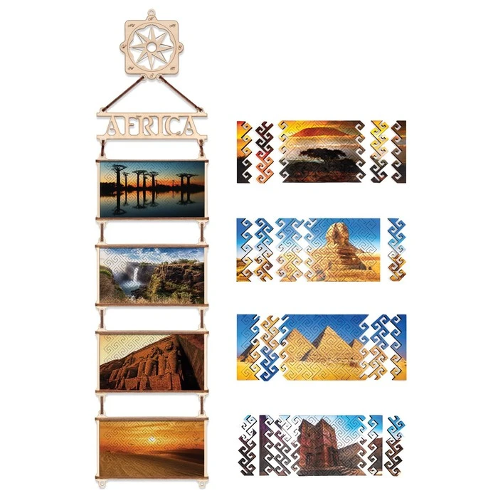 Деревянный интерьерный пазл «Африка»