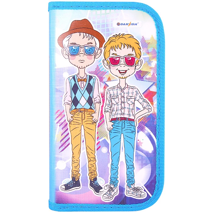 Пенал 2отдел. 190*105мм Хипстер