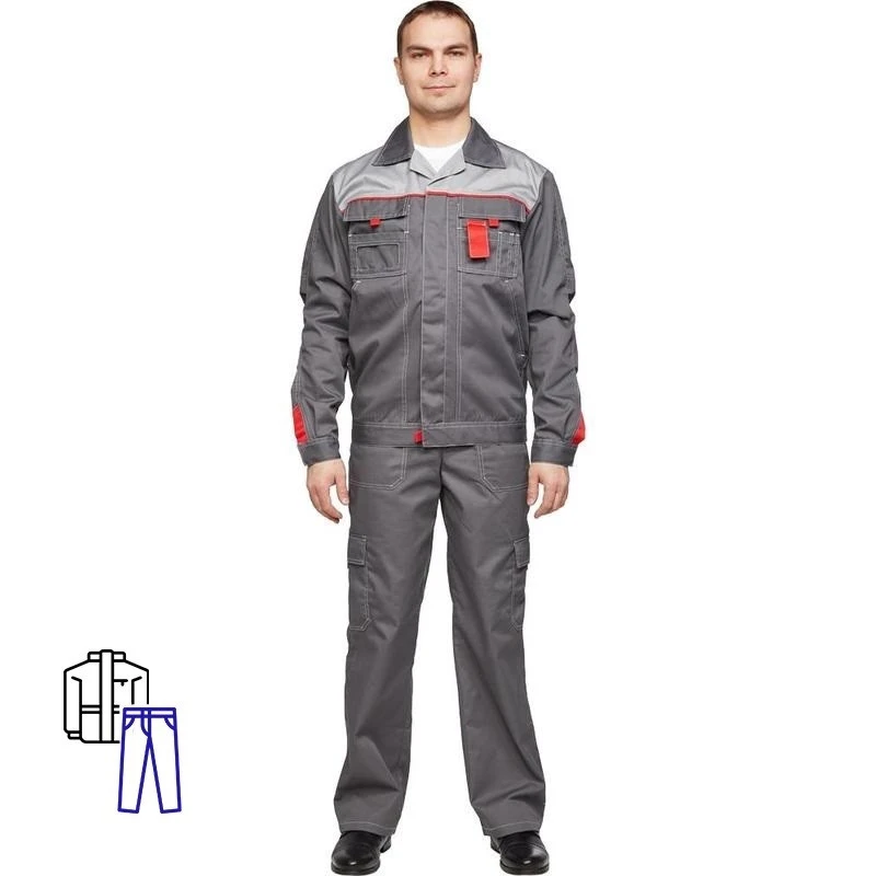 Спец.одежда летняя Костюм л10-КБР т-сер/с-сер 56-58 170-176 Спец.одежда летняя Костюм л10-КБР т-сер/с-сер 56-58 170-176