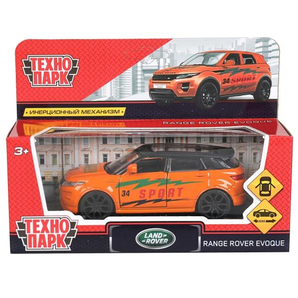 Машина металл LAND ROVER RANGE ROVER EVOQUE СПОРТ 12,5 см, двер, инерц,