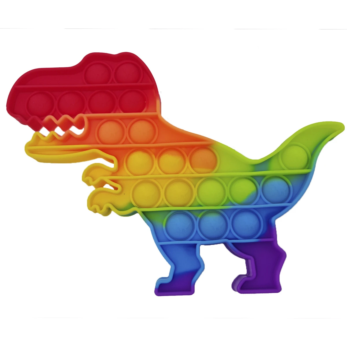 Игрушка-антистресс с пузырьками "Радужный динозавр" (цвет микс)
