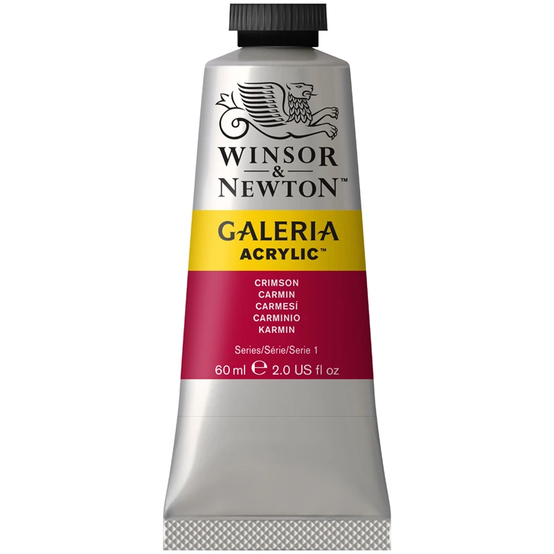 Краски акриловые Winsor&Newton "Galeria", 60 мл, туба, малиновый