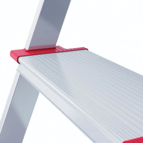 Стремянка алюминиевая 5 ШИРОКИХ СТУПЕНЕЙ 13 см, площадка 1,1 м, нагрузка 225 кг,