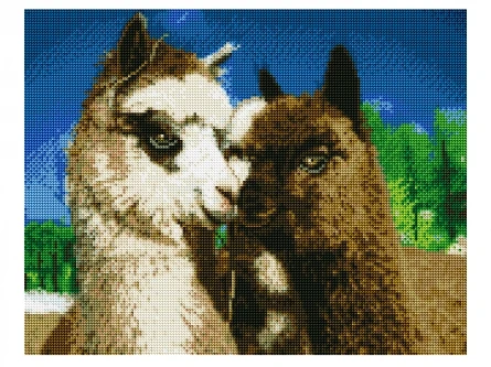 Алмазная мозаика (класс.) 40х50 см, с подр., с полн. заполн. (25цв.) МИЛЫЕ ЛАМЫ Алмазная мозаика (класс.) 40х50 см, с подр., с полн. заполн. (25цв.) МИЛЫЕ ЛАМЫ