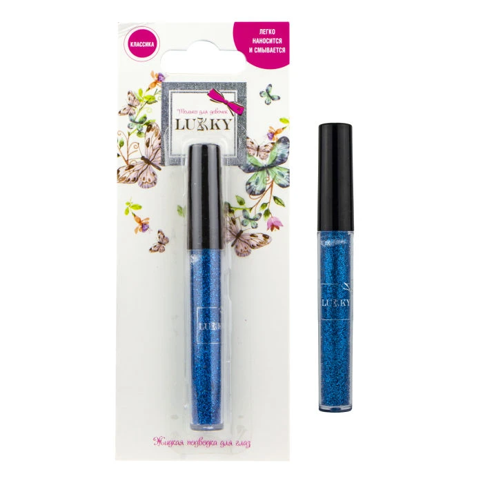Lukky жидкая подводка для контура глаз 2мл, цвет синий. Т16741