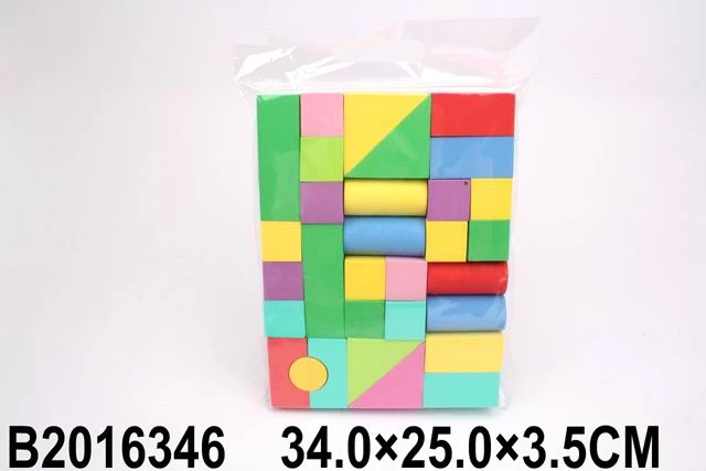 Конструктор из пены ЕВА. Большие блоки-2 (34х25см, 32 детали) (арт.2016346)