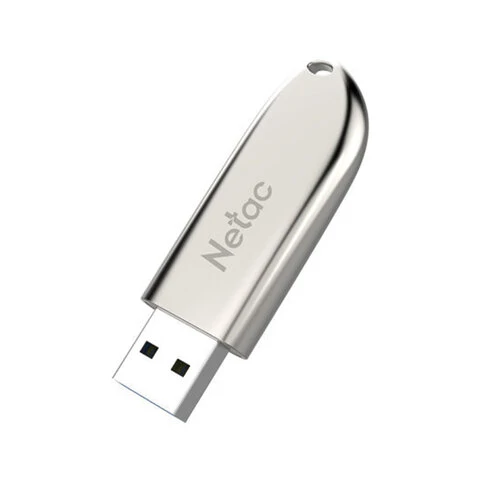 Флеш-диск 16 GB NETAC U352, USB 2.0, металлический корпус, серебристый,