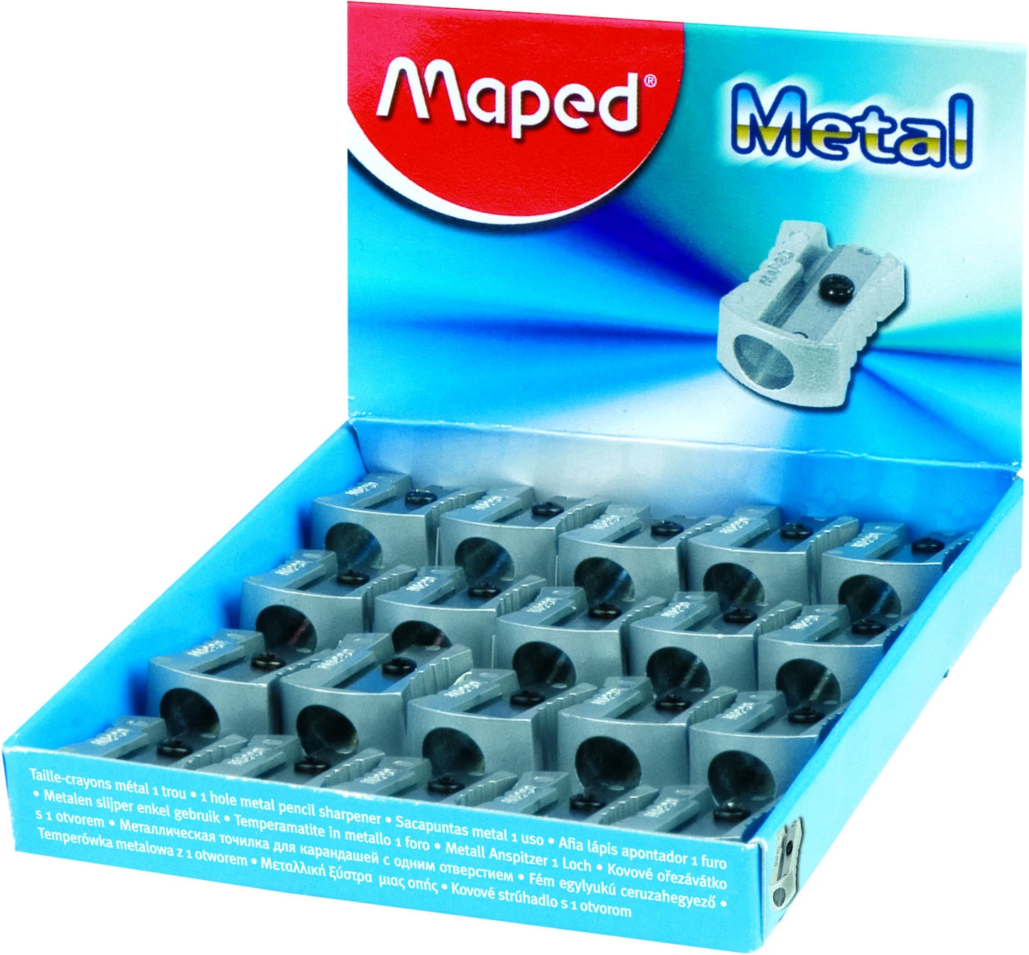 Точилка MAPED METAL корпус металл 1 отвер.