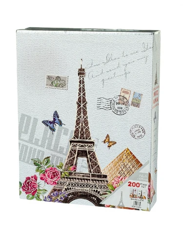 Фотоальбом на 100 фото 10х15 Весна в Париже, розовые цветы АФ-8887