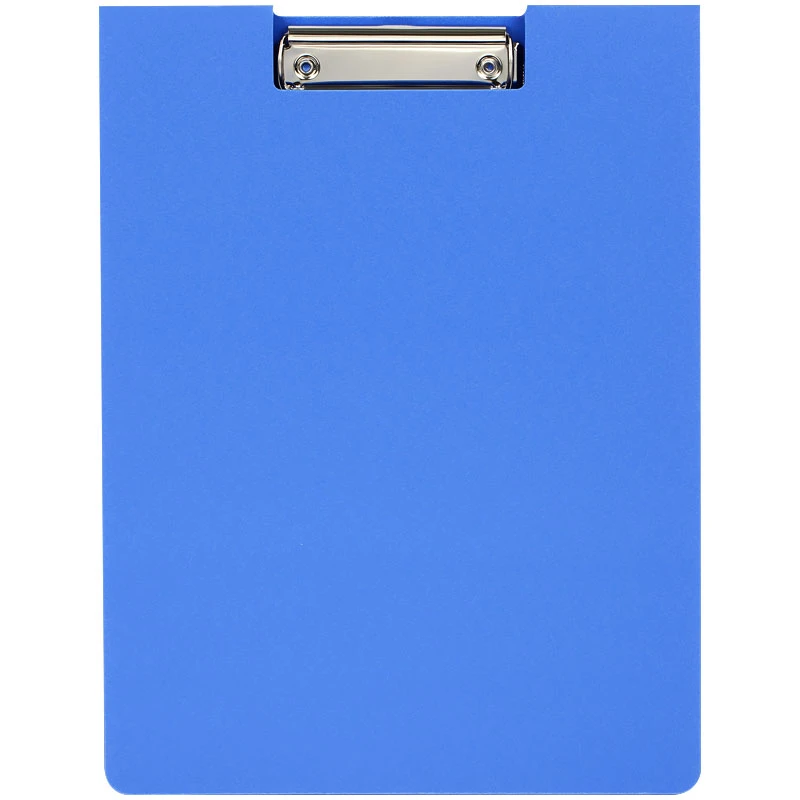 Папка-планшет с зажимом OfficeSpace А4, пластик (полифом), синий