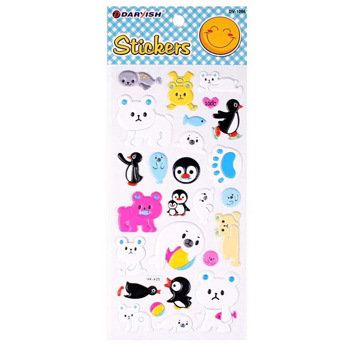 Наклейки объемные 10*23,5см ассорти Наклейки объемные 10*23,5см ассорти