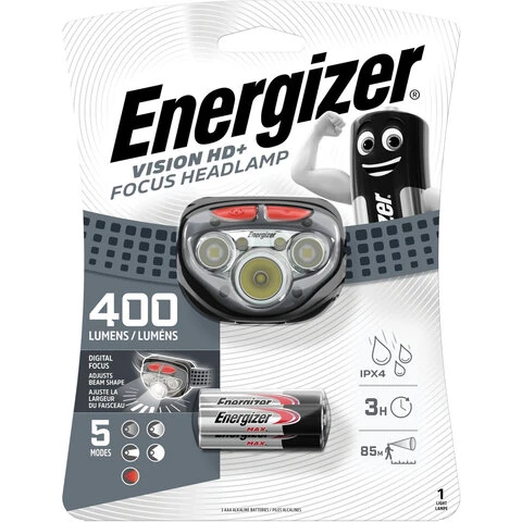 Фонарь налобный светодиодный ENERGIZER Headlight Vision HD + Focus, 5хLED,