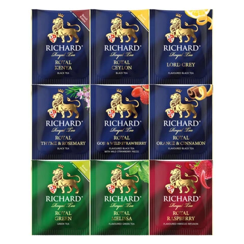 Чай RICHARD "Royal Selection Of Premium Teas" набор 9 видов ассорти 72