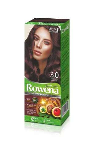 ROWENA Краска для волос "ROWENA SOFT SILK", тон 3.0 Тёмный Каштан (без