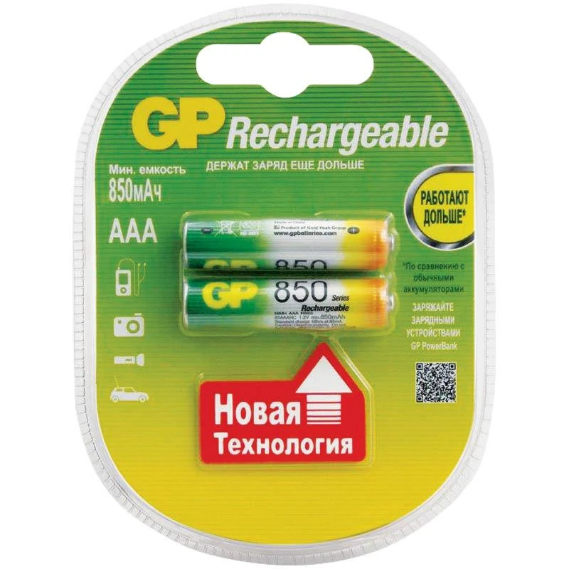 Аккумулятор HR03 GP  85AAAHC-UC2 850mAh: 85AAAHC-UC2 штр.:  4891199061431