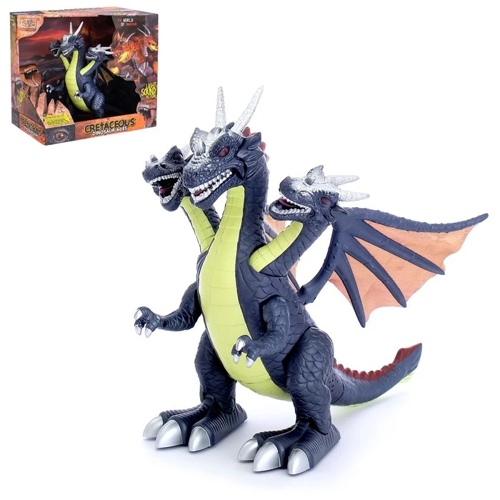 Динозавр «Дракон», работает от батареек, световые и звуковые эффекты, цвета МИКС Динозавр «Дракон», работает от батареек, световые и звуковые эффекты, цвета МИКС