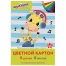 Картон цветной А4 немелованный, 8 листов 8 цветов, в папке, ЮНЛАНДИЯ, 200х290