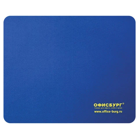 Коврик для мыши ОФИСБУРГ, резина+ткань, 220х180х3 мм, 512814