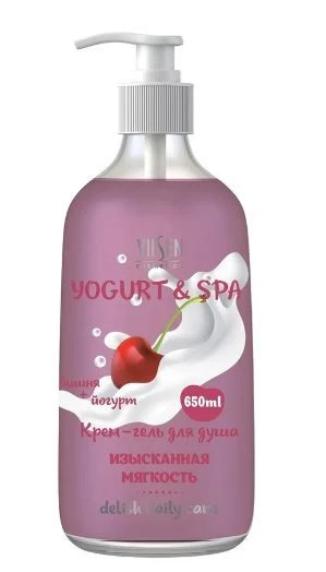 Family Cosmetics YOGURT& SPA КРЕМ-ГЕЛЬ для душа ИЗЫСКАННАЯ МЯГКОСТЬ, 650мл