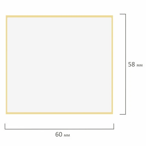 Этикетка ТермоЭко, для термопринтера и весов, 58х60х500 шт. (ролик),