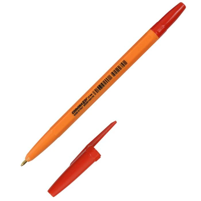 Ручка шарик. CORVINA 51 VINTAGE 1,00 мм красн. цвет корпуса: оранж. шестигран.