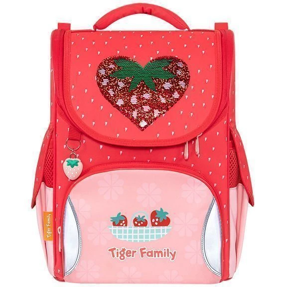 Ранец TIGER NATURE QUEST SWEET STRAWBERRY 14 л 35x31x19 см молния для девочек