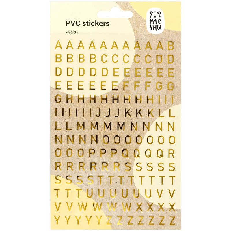 Наклейки ПВХ MESHU "Gold" Наклейки ПВХ MESHU "Gold"
