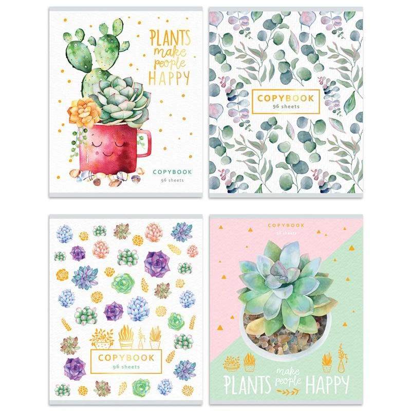 Тетрадь 96л., А5, линия BG "Tropical trend", голограф. фольга