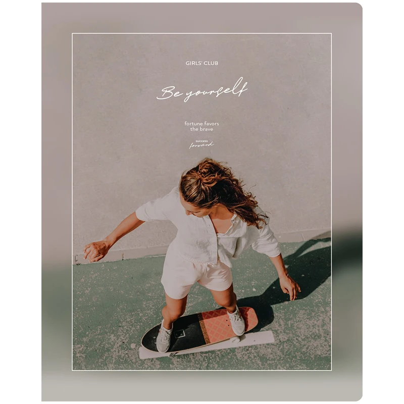 Тетрадь 48л., А5, линия BG "Girl's club", глянцевая ламинация