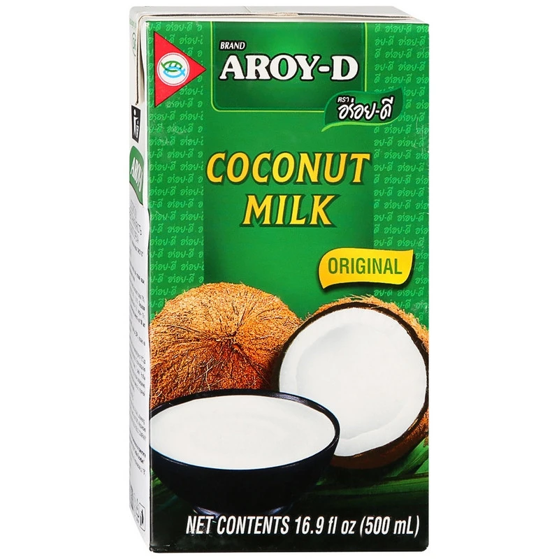 Молоко Кокосовое Aroy-D 70%, жирность 17-19%, 0,5 л.