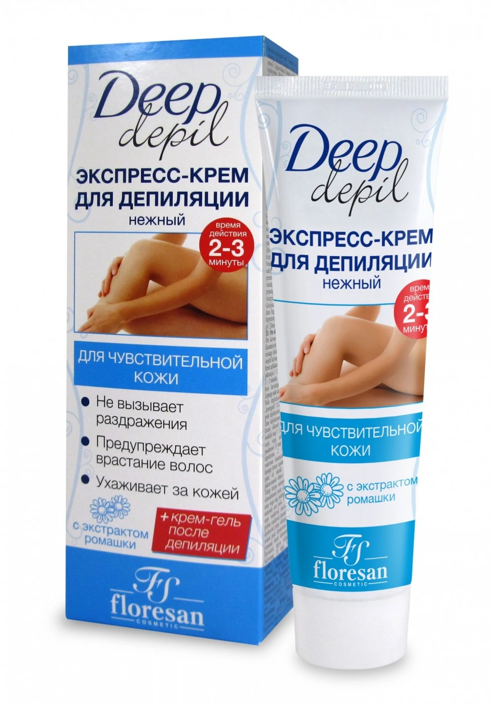 Floresan Deep Depil НЕЖНЫЙ крем-экспресс для депиляции, 100мл, арт.Ф-123n