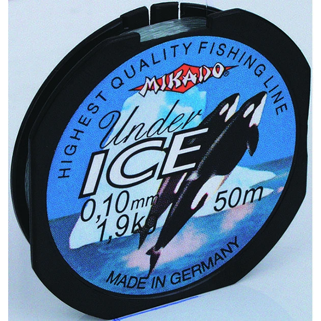 Леска зимняя Mikado UNDER ICE 0,10 (50 м) - 1.90 кг.