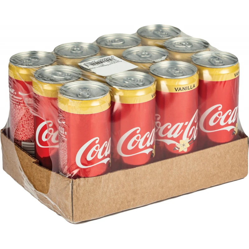 Напиток Coca-Cola Ваниль 0,33 л. ж/б 12 шт/уп.