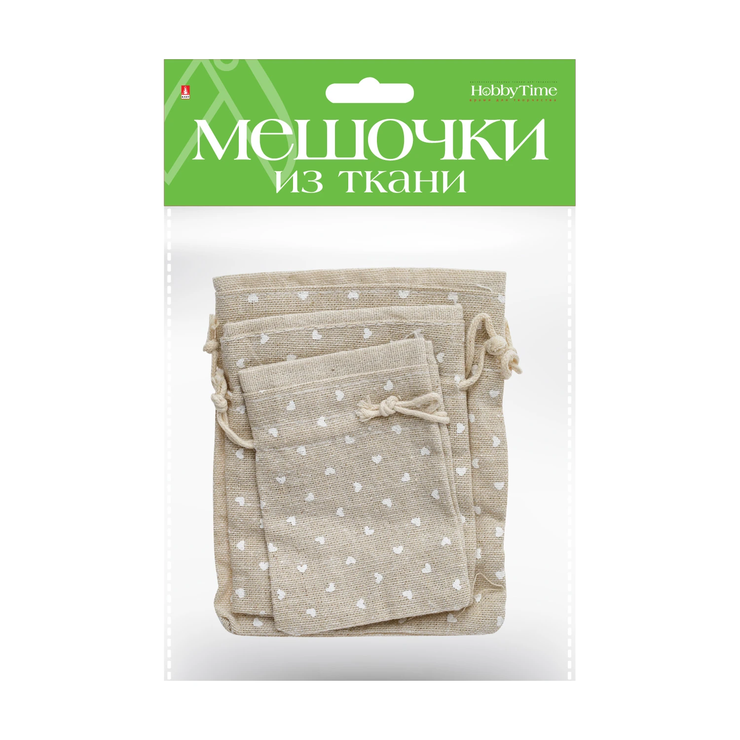 ПОДАРОЧНЫЕ МЕШОЧКИ ИЗ ТКАНИ, 3 ШТ, 3 Р-РА, ВИД 7