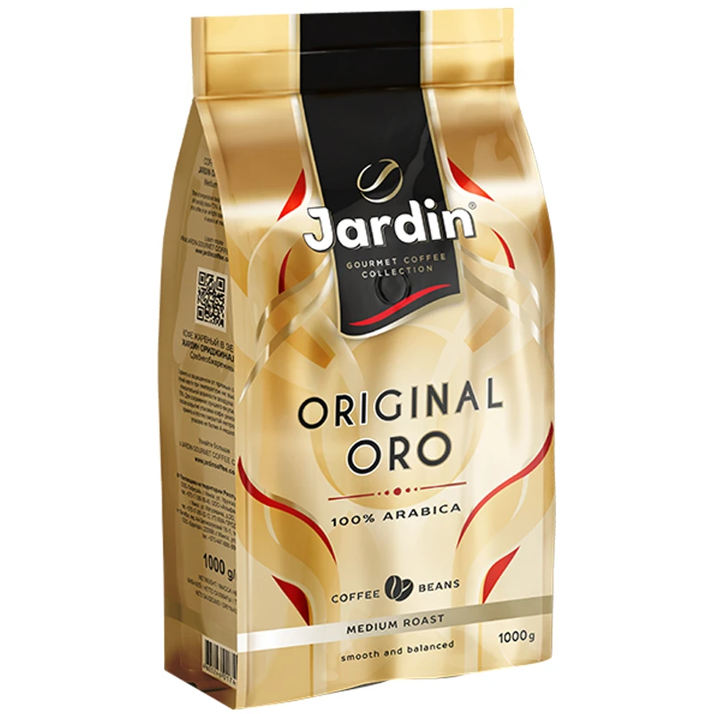Кофе в зернах Jardin "Oro", премиум, вакуумный пакет, 1кг.