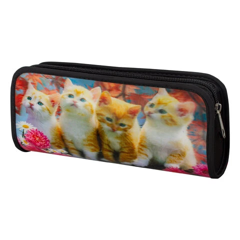 Пенал-косметичка BRAUBERG, с эффектом 3D, пластик, "Осень", 22х10х5 Пенал-косметичка BRAUBERG, с эффектом 3D, пластик, "Осень", 22х10х5