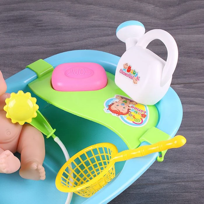 Пупс в ванночке с аксессуарами