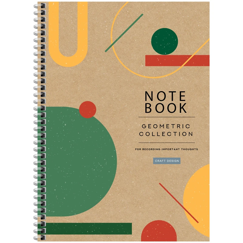 Тетрадь 80л., А4, клетка на гребне ArtSpace "Geometric collection", Тетрадь 80л., А4, клетка на гребне ArtSpace "Geometric collection",