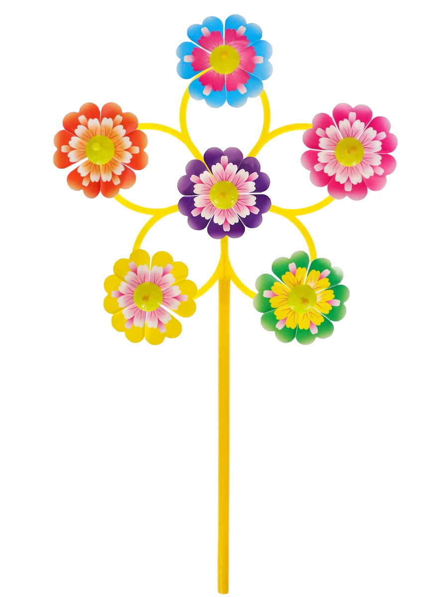 Серия Веселые забавы: Ветерок (43 см)6 цветков "РОМАШКА" (в пакете)