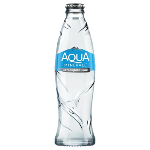 Вода негазированная питьевая AQUA MINERALE (Аква Минерале) 0,26 л, стеклянная