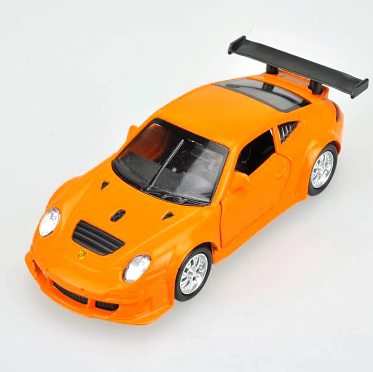 Машина металлическая 1:39 Porsche 911 GT3 RSR. Дв.Откр., цв.оранж., инерц. 58001