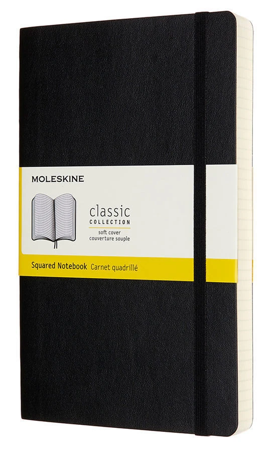 Блокнот Moleskine CLASSIC SOFT EXPENDED Large 130х210мм. 400стр. клетка мягкая