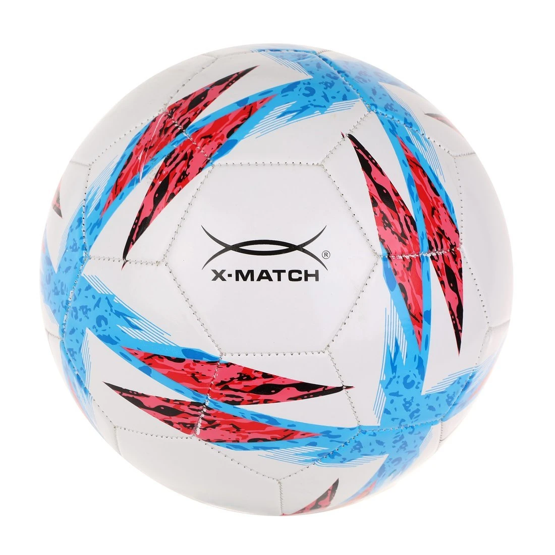 Мяч футбольный X-Match, 1 слой PVC, 1.6 мм., крест